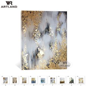 Paintings Christmas wall decorations gold paintings for home Handmade oil painting on canvas pictures on the wall for living room bedroom 231010