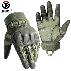 Fünf Finger Handschuhe Taktische Vollfinger Touchscreen Armee Militär PU Leder Kampf Schießen Jagd Airsoft Arbeit Schutzausrüstung Männer Frauen 231010