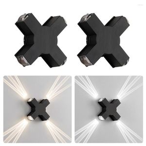 Wall Lamp 4w Led 120 Degrees High-brightness Uv Protection Cross Beam Lights For Outdoor Garden Lighting