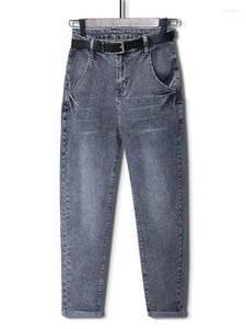 Kvinnors jeans kvinnor lös stil stor storlek hög midja denim retro nödställda Harlan varumärke byxor mode dropship
