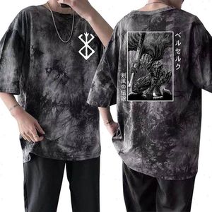 Berserk Guts T Shirt Men T-shirt Short Sleeve Japanese Anime Tees2300
