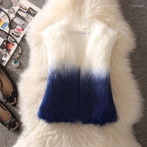 Women's Fur Korean Vest Short 2023 Autumn/Winter Hair Mock Sweater Tank Top Haining Coat