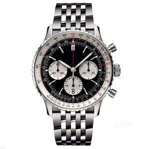 U1 Top AAA Bretiling B01 B06 Navitimer Chronograph Avenger Мужские кварцевые часы-календарь 50-ЛЕТИЕ Японский кварцевый механизм VK Минеральное зеркало, устойчивое к царапинам