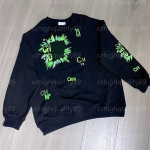 Tasarımcı Sweatshirts Kadın Top Siyah Kraliyet Mektubu Serin Yeşil Baskılar Gevşek Konforlu Yakışıklı Lady Lady Style Sweater Kadın Sweatshirt Tasarımcı Hoodie