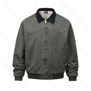 FCFR 2023 Men's JCakets Fashion Brand Carharts High Street Fashion Märke gammal Santa Fe Jacket samma långärmad kappa avslappnad polo krage kappa