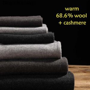 Men's Thermal Underwear 68.6% merino wool men women warm thermal underwear thick pants mens leggings man trousers leggins winter panty long johns sexyL231011