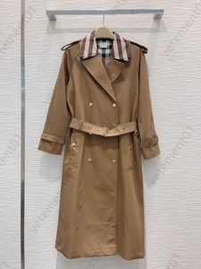 Płaszcz Designer Trench Płaszcz Kobiety Fall Cappotto Class