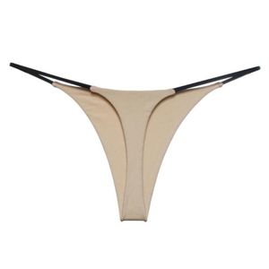 UNWE Thin Strappy Women Thongs and G Strings Plus Size Low Rise Female Tanga Cotton Bikini Underwear S-XL213R