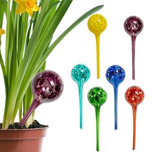 Pulverizadores 6 Pcs Globos de Rega de Plantas Interiores Automáticos Lâmpadas de Água Aqua Globo de Água Dispositivo de Irrigação Decorativo Vidro Soprado à Mão 15cm 231010