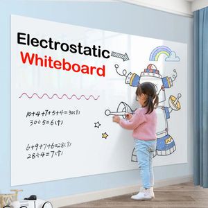 Whiteboards innovativa whiteboard klistermärke statisk klamring ingen rest perfekt för ritning och skrivning på någon yta torrt rader vita bräde 231007