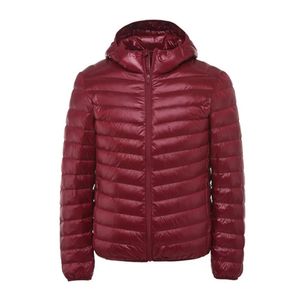 Men's Down Parkas Fashion Boutique Solid Color Warm Mens Casual Hooded White Duck Down Jacket / Thin and Light Men's Down Coats 231010