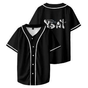 Camisa de beisebol rapper yeat merch, masculina, feminina, unissex, hip hop, manga curta, camisa de beisebol, roupa de rua, verão