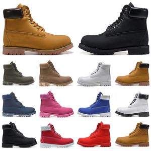 Martin Boots Men High Top Brown Brown Black Ray Red Pink Dark Blue Blue Army Green Outdoor Slad Plan