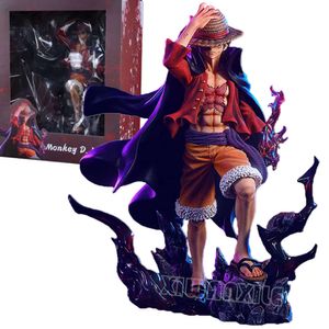 Mascot Costumes 25cm One Piece Luffy Anime Figure Four Emperors Monkey D. Luffy Action Figure Shanks Figurine Collectible Model Doll Toys Gifts