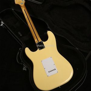 Custom Shop Yngwie Cream Strat Guitarra elétrica Scalloped Fingerboard sem estojo rígido