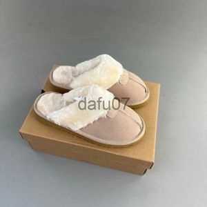 Slippers Waterproof uggs boots womans new winter fur one thick sole baotou woolen slippers and velvet snow boots womens shoes x1011