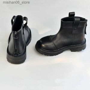 Stivali Stivali da equitazione per bambini in vera pelle Pelle di vacchetta di alta qualità Stivali da neve per bambina Primavera Ragazzi Stivali Chelsea Kds Scarpe casual Q231012