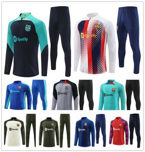 Tracksuit 22/23 /24 Barcelonas football barca set adult boys training suit 2023 men and kids tracksuits ANSU FATI PEDRI LEWANDOWSKI