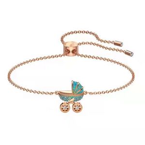 Armband Swarovski Designer Luxury Fashion Women Cute Children's Fun Mini Cart Armband Female Swarovski Element Crystal Armband