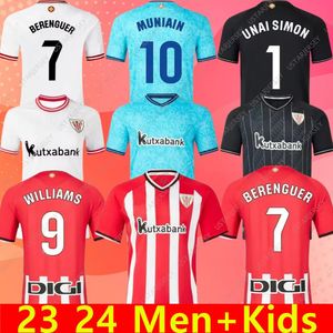 Maglie di calcio del club Bilbao 23 24 Atletico Aduriz Guruzeta Williams Muniain Paredes Berenguer ANDER HERRERA UNAI SIMON COLLEB SHIRT E