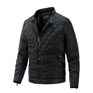 Giacche da uomo Moda 2023 Autunno e Inverno Leggero Abbigliamento in cotone sottile Cappotto con collo in piedi con diamanti casual 231011