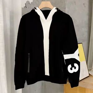 Outono inverno masculino novo sênior hoodie masculino y 3 impressão tendência da moda mais casaco de lã fino com capuz