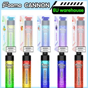 Disposable Vape vaporizer set Low MOQ EU Shipping Feemo Cannon 850mah vape battery disposable electornic cigarette 0.5ohm BIG CLOUD with 0.8% NIC wholesale price