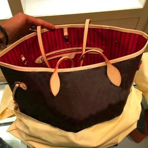 Дизайнерские сумки MM GM большая сумка Вечерние сумки Neverfulltote женские Шоппинг никогда Подлинные сумки полные кошельки женские сумки Кошелек для монет 2 шт.