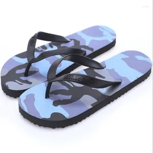 Ev Ayakkabı Erkek Kadınlar Plaj Terlikleri Sıkışan Slaytlarda Flip Flips Sandals Banyo Yaz Kamuflaj Düz Unisex Büyük Boyut45