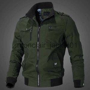 Parkas masculinas nova chegada casaco grande primavera lazer tendência versão coreana bonito fino ajuste workwear jaqueta de algodão militar topo masculino j231011