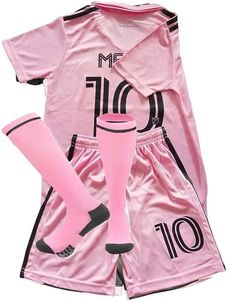 Set di abbigliamento 7# 10# Maglia da calcio per bambini Uniformi da allenamento per ragazzi Ragazze Magliette e pantaloncini da gioventù Set di 3 Ronaldo Mbappe 231010