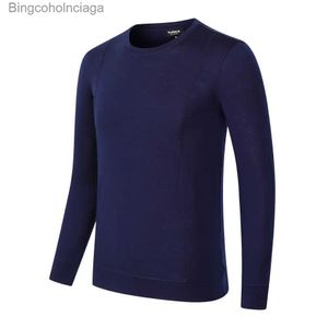 Herrens termiska underkläder 100% Merino Wool Base Layer Mens Merino Shirt Thermal Underwear Top 210g Merino Wool Everyday Baselayer Trekking Huntingl231011