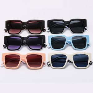Fashion designer sunglasses retro European personality alphabet box men and women Europe and the United States trend glasses