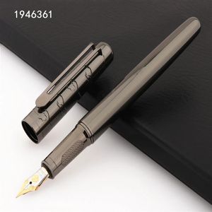 Fountain Pens Luxury Quality 3701 Bright Grey Colors Business Office Pen Student School Stationery Supplies Ink Calligraphy Pen 231011