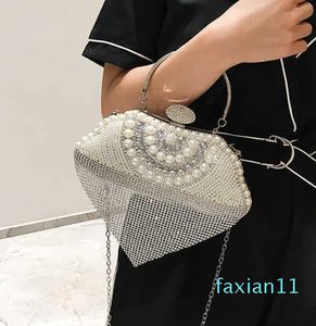 Clutch Bags Purse Handmade Chain Dinner High-end Portable Pearl Evening Dress