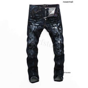 157514 Jeans Design Denim Plein Fashion PP Man Philipps Moto Mens Casual pp Ripped Trousers Skinny Rock Biker BEAR Jeans Distressed Classic E2WN