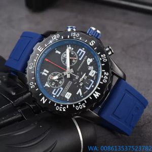 Relógios masculinos de alta qualidade relógio masculino de luxo quartzo Endurance Pro Avenger cronógrafo relógios múltiplas cores borracha relógios masculinos relógios de pulso de vidro Montre Luxe