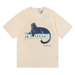 Köp designer mode sommarmens t-shirts för kvinnors rhude designers för män toppar brev polos broderi tshirts kläder sh289z