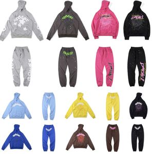 Designer Mens Tracksuits Spider Bluza z kapturem i spodnie Tracksuit Young Thug 555 Spider 555555 Women Y2K Hoodies Bluies SP5DER148