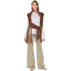 Retro kobiety Halloween Hippie Costumes Nightclub Hip Hop Singers