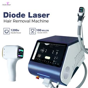 Laser diode permanent hair removal machine 1200W handle power all skin types TEC cooling system beauty equipment clinic use 2 years warranty