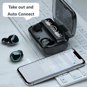 Auricolari stereo Hi-Fi InEar impermeabili Display digitale con capacità Hi-Fi Esperienza coinvolgente con microfono, miglior regalo per uomini e donne
