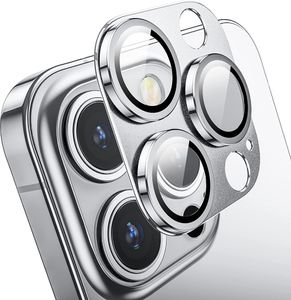 Protetor de câmera de lente de vidro de metal tudo em um para iPhone 15 14 13 12 11 Pro Max Protetores de estrutura de metal