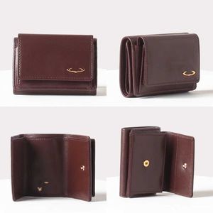 Üçlü kart çantası vivi inek derisi kart çantası bayanlar cüzdan çantası düz renkli el satürn marka cüzdanları erkekler için deri kadınlar