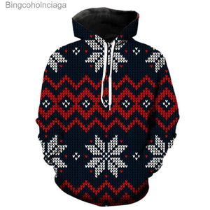 Women's Hoodies Sweatshirts Santa Claus Christmas Tree Men's Hoodies 3D Print Oversized Casual Fashion Sweatshirts Teens Pullover With Hood Jackets UnisexL231011