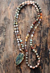 Girocolli Boho Forma casuale Pietra naturale Quarzo fragola Pirite Collana con ciondolo Labradorite Donna Perline Lariat Collane Dropship 231010