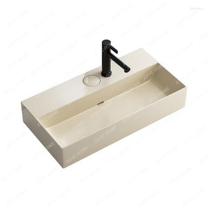 Bathroom Sink Faucets Table Basin Hidden Sewer Balcony Wash Ceramic Household Washbasin Single