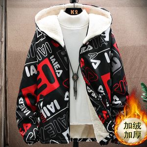 Jaquetas masculinas 2023 nova jaqueta de outono homens mais veludo quente moda com capuz impermeável casaco feminino grosso blusão parka tamanho 4xl 231011