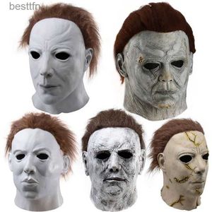 Acessórios para fantasias Halloween Cosplay Killer Mask Horror Demon Py Killers Festival de Capacete Latex Festival de Carnaval Come Pro Propsl231011