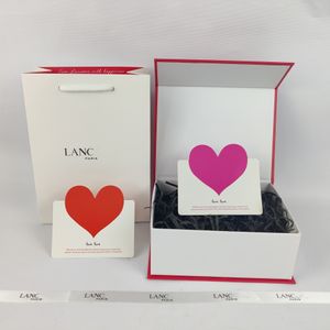 Confezione regalo Profumo di marca Confezione regalo Profumo Borsa regalo Pacchetto Flip Carta da imballaggio Borsa Designer San Valentino Nastro Lafite Biglietto d'auguri nero